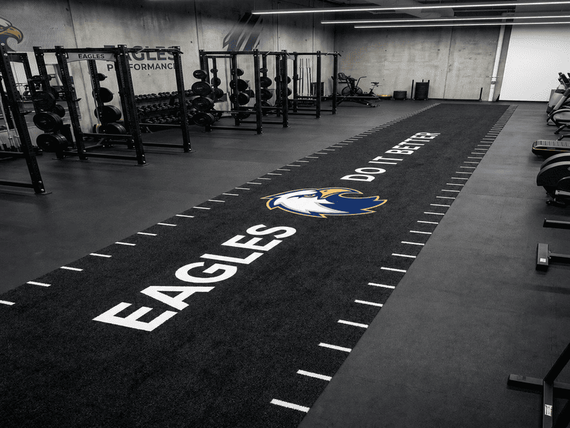 gym turf logistics and warranty with keywords